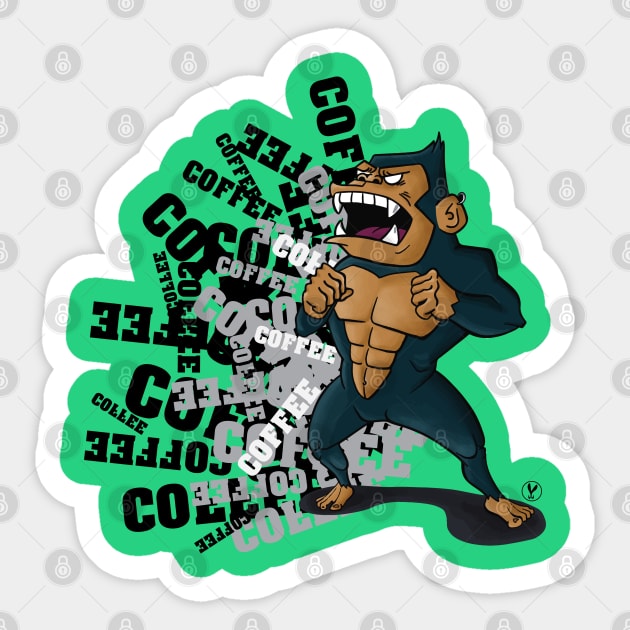 Crazy for Coffee! Sticker by Jacked Rabbit Designs